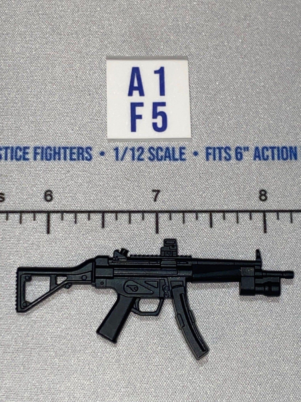 1/12 Scale World War One MP-5 Submachine Gun with Folding Stock
