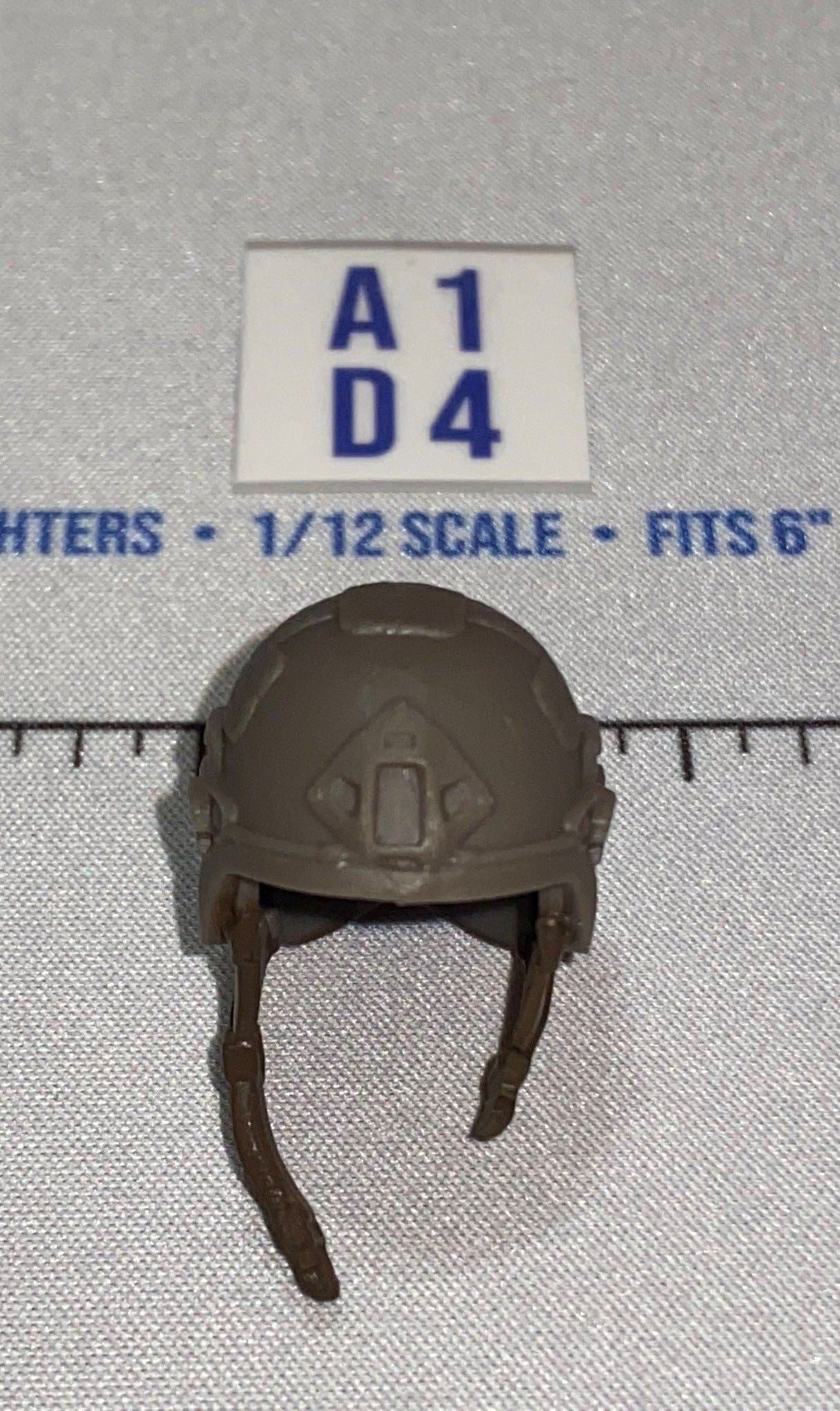1/12 Scale Modern Era Tactical Helmet with Chin Straps - GI Joe Classified
