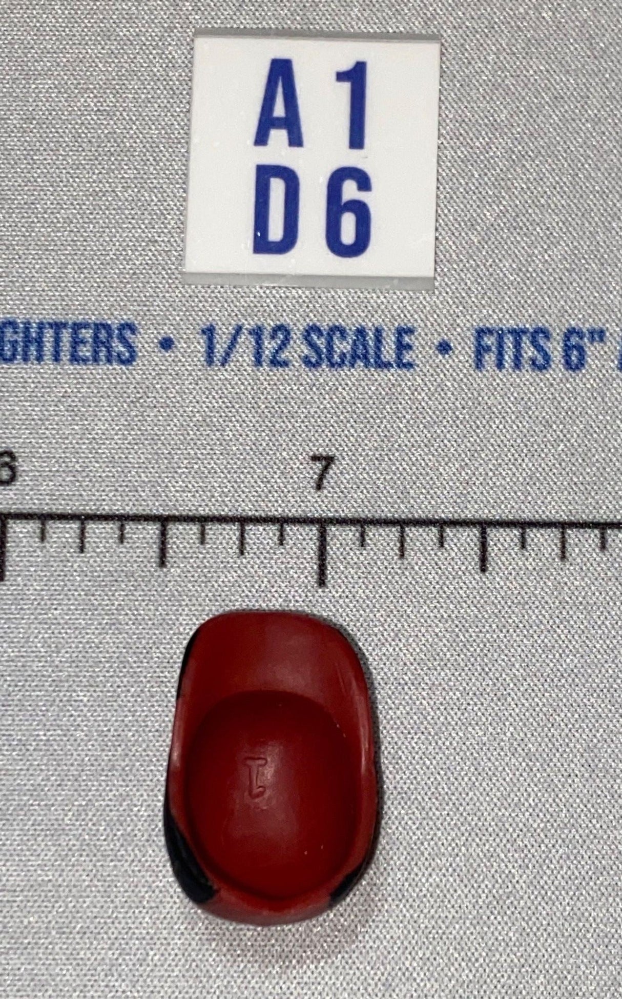 1/12 Scale Modern Era Baseball Cap - Red and Black - GI Joe Classified