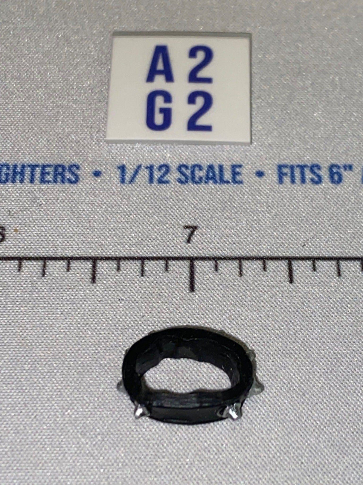 1/12 Scale Modern Studded Collar Ring - GI Joe Classified