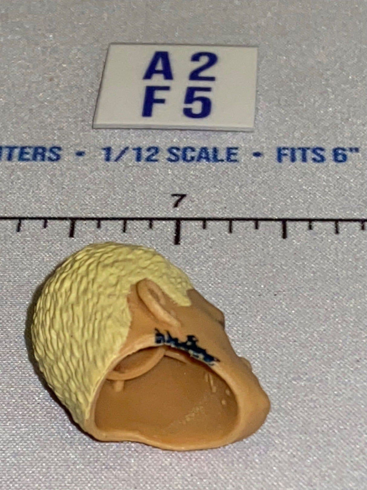 1/12 Scale Male Head Sculpt with Blonde Hair - - Mattel WWE