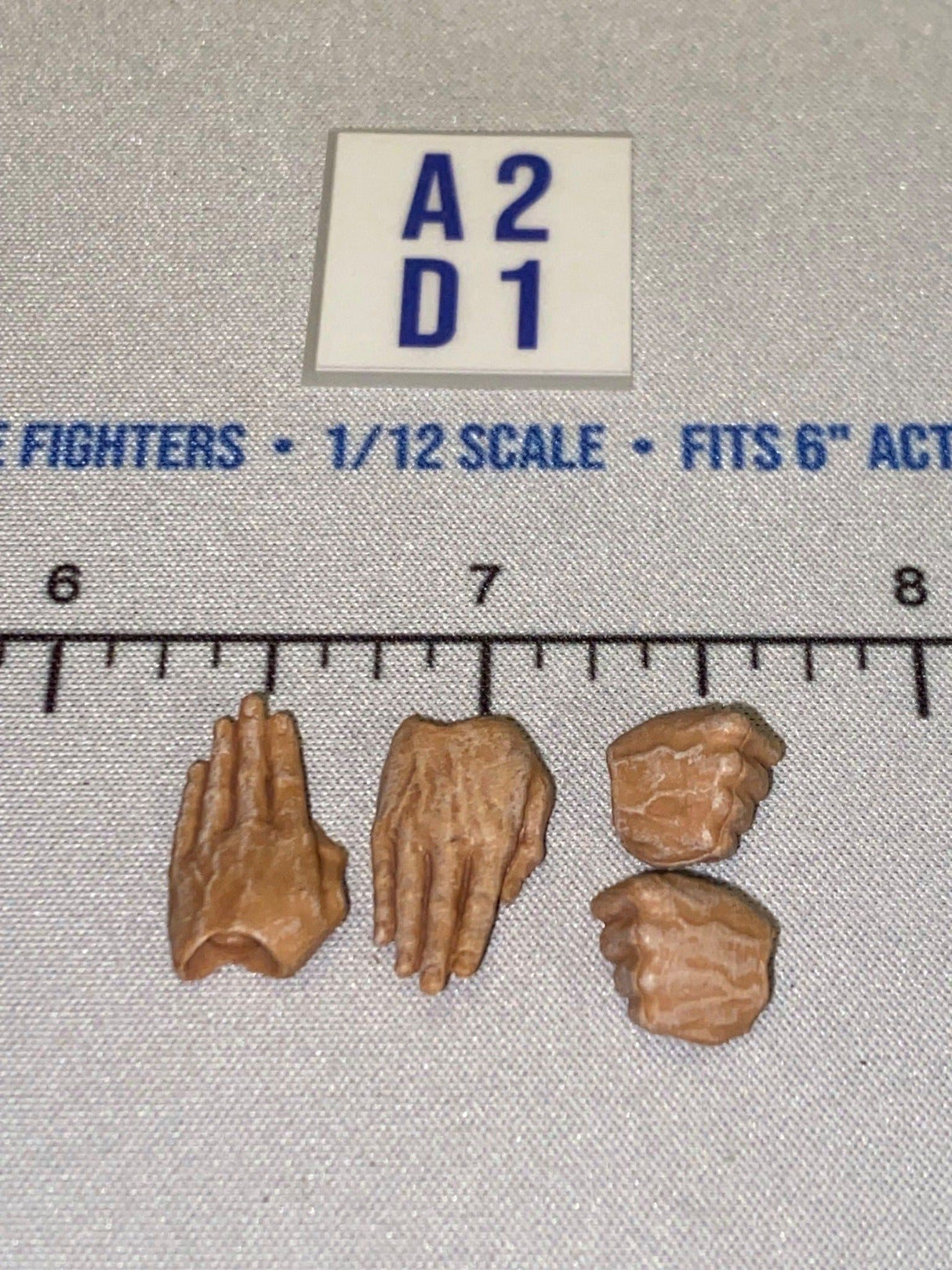 1/12 Scale Karate Hands / Fists - Icon Heroes