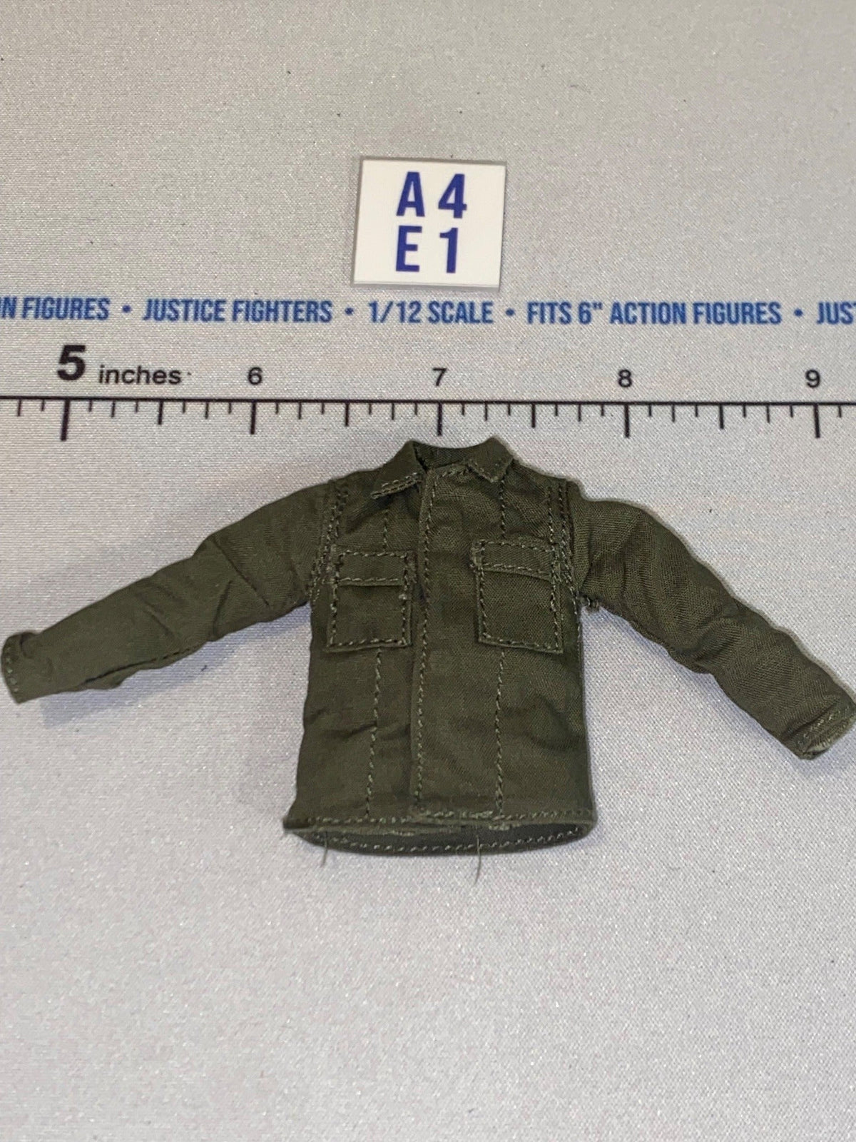 1/12 Scale WWII US Army HBT Shirt - Olive Drab