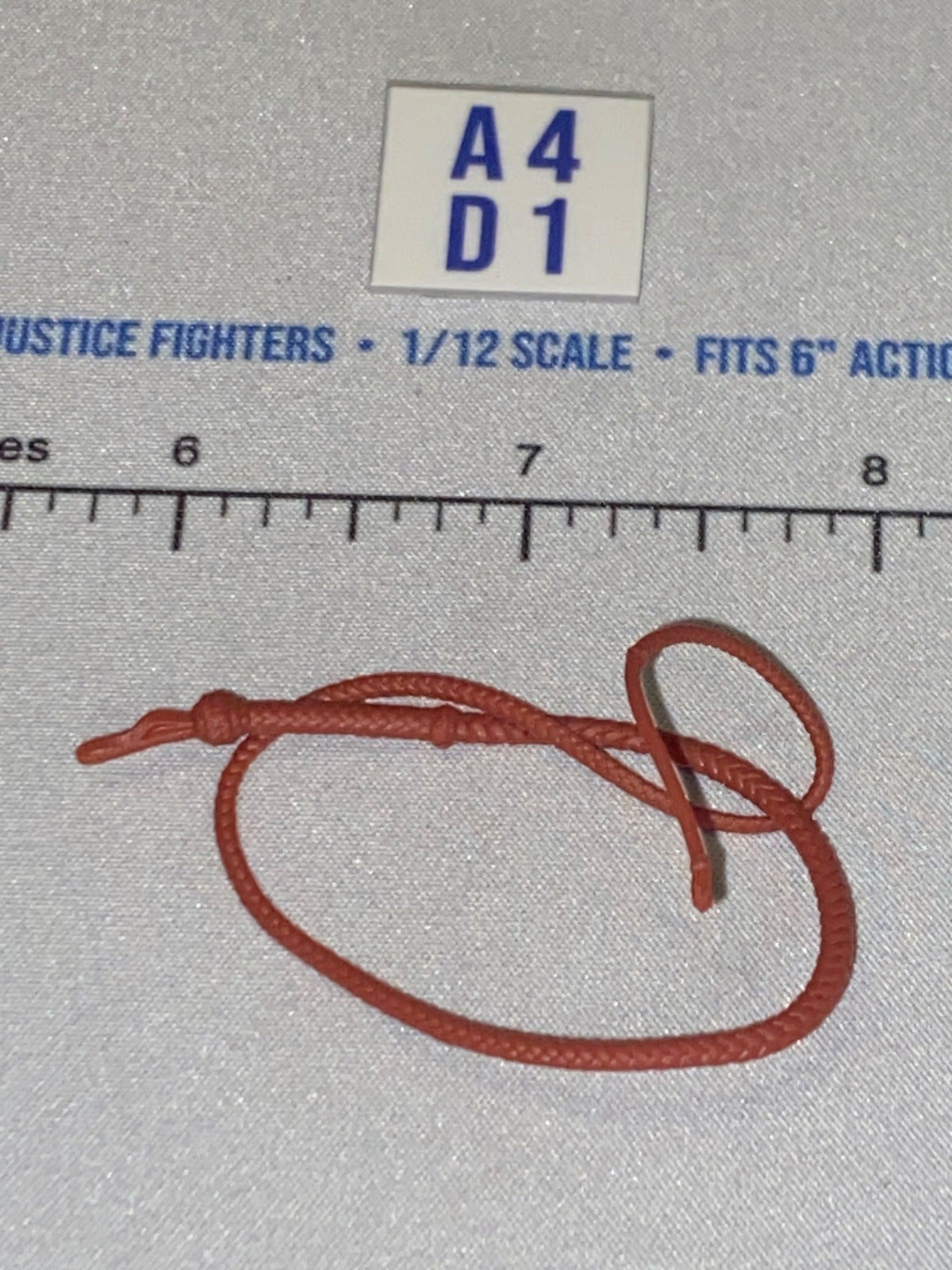 1/12 Scale Western Era Bull Whip - Indiana Jones - Red-Brown