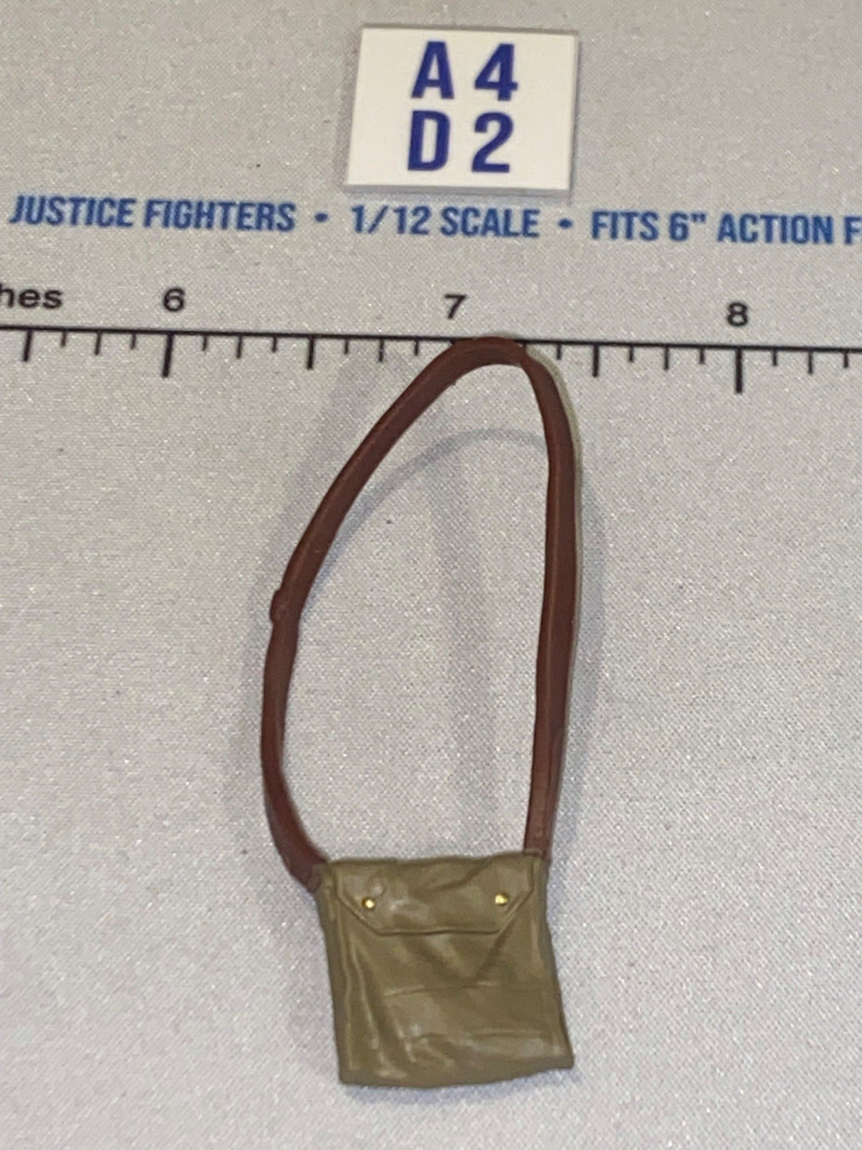 1/12 Scale WWII Era Shoulder Bag with Strap - Indiana Jones