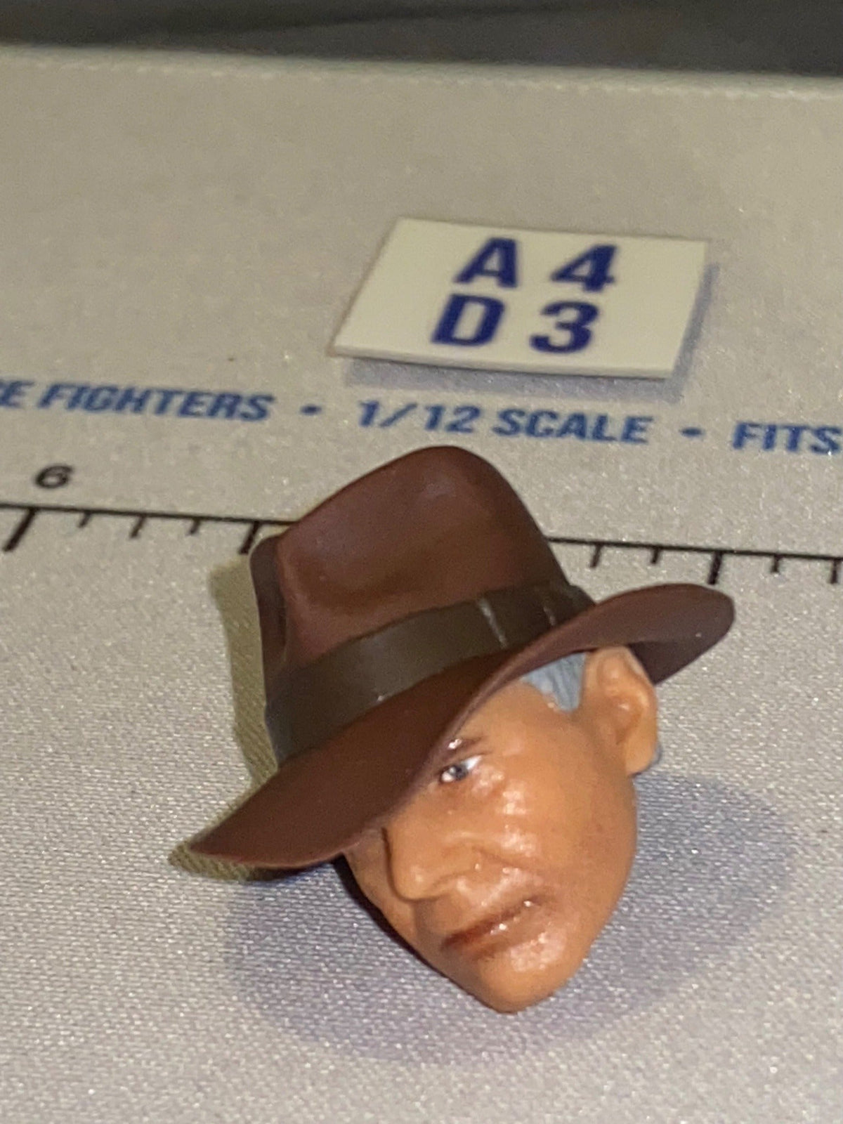 1/12 Scale Indiana Jones Head Sculpt with Hat - Old