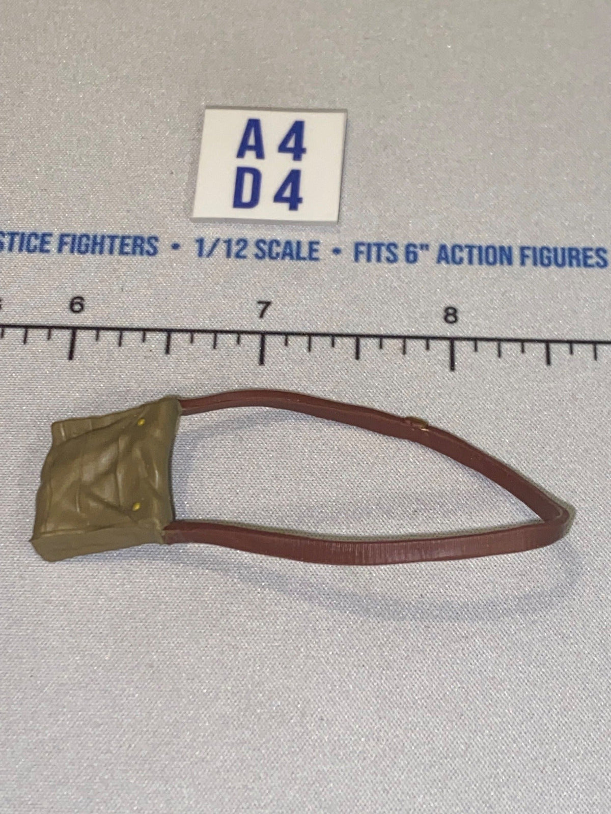 1/12 Scale WWII Era Gas Mask Bag with Shoulder Strap
