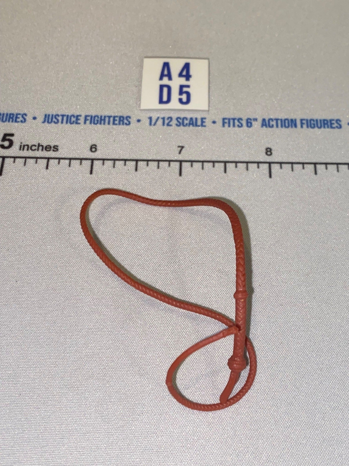 1/12 Scale Western Era Bull Whip - Indiana Jones - Red-Brown