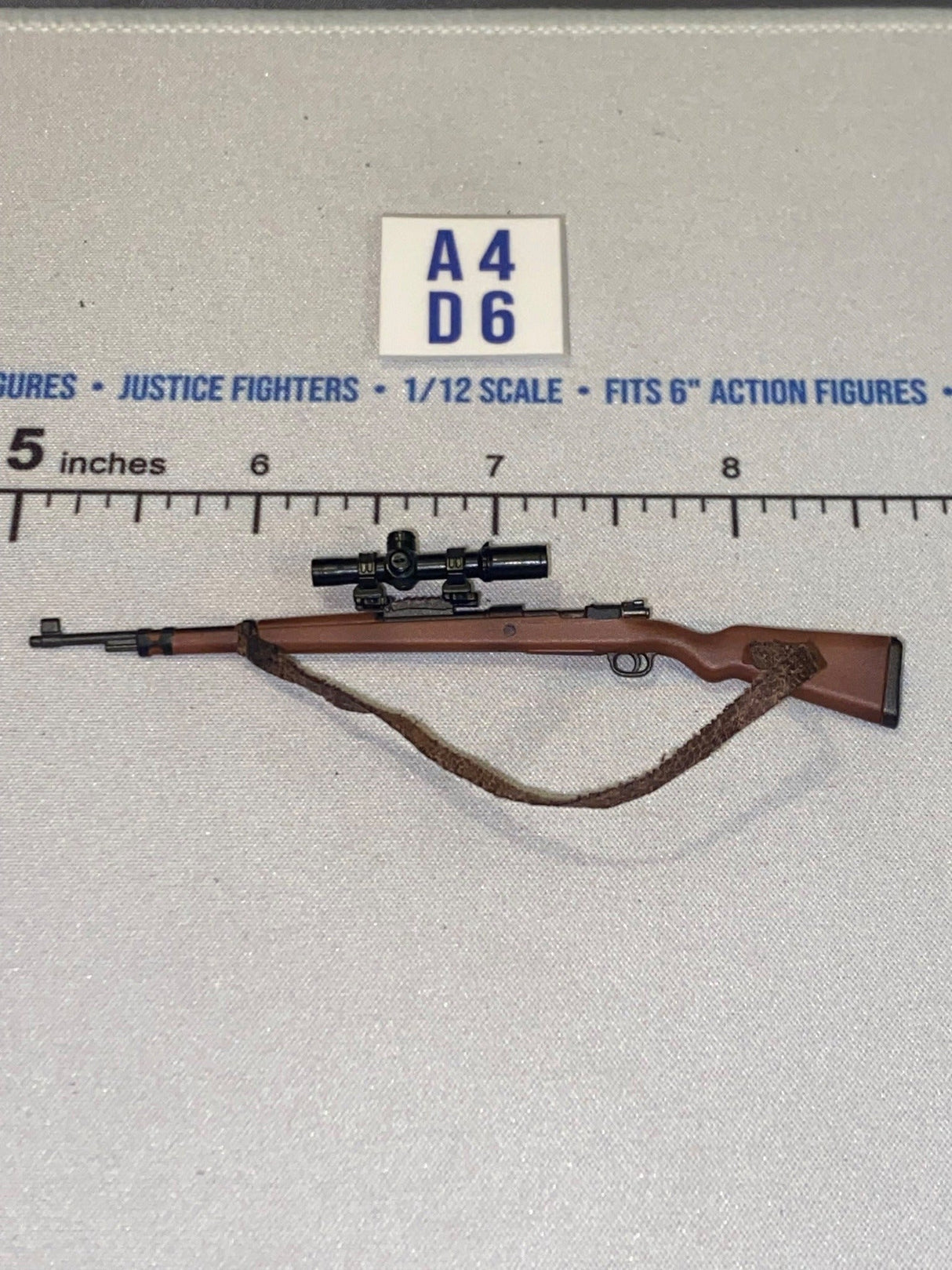 1/12 Scale WWII German Kar-98 Sniper Rifle with Scope and Sling