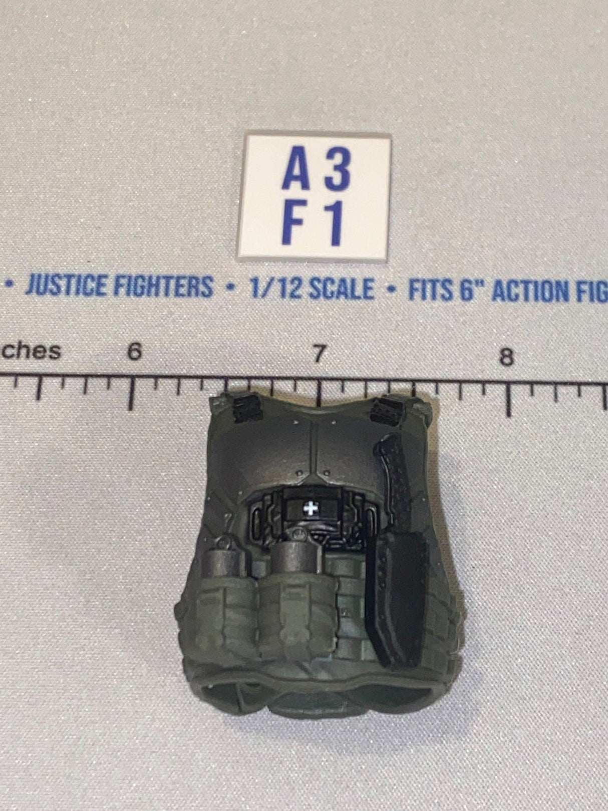 1/12 Scale Modern Era Olive Drab Tactical Body Armor Vest - Valaverse