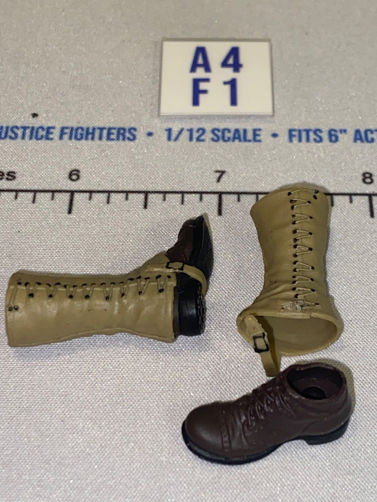 1/12 Scale WWII US Boots with Leggings - DID Reiben BAR Guner