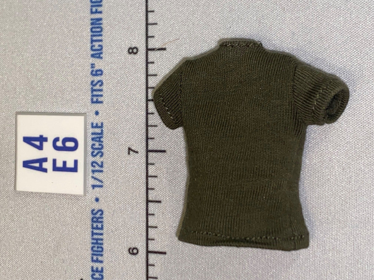 1/12 Scale WWII US Era US Olive Drab T-Shirt -DID Reiben BAR Guner