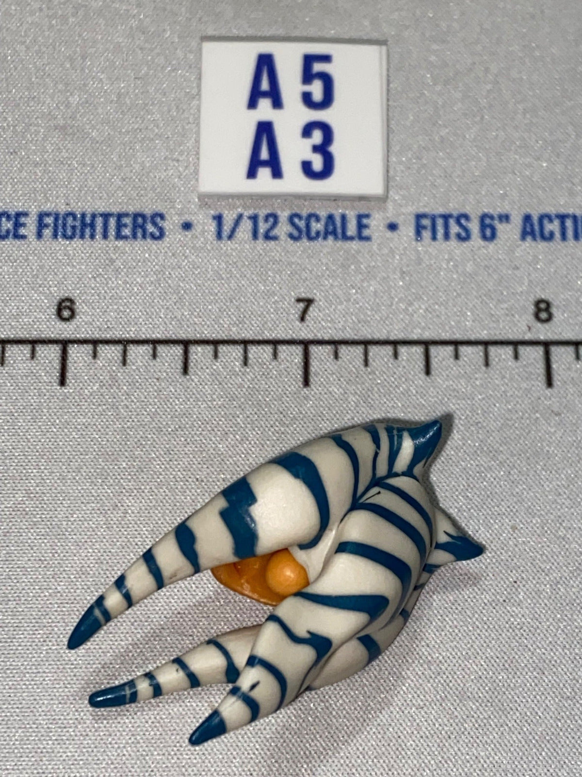 1/12 Scale Ahsoka Tano Head Sculpt with Montrals and Lekku - Star Wars Black Series