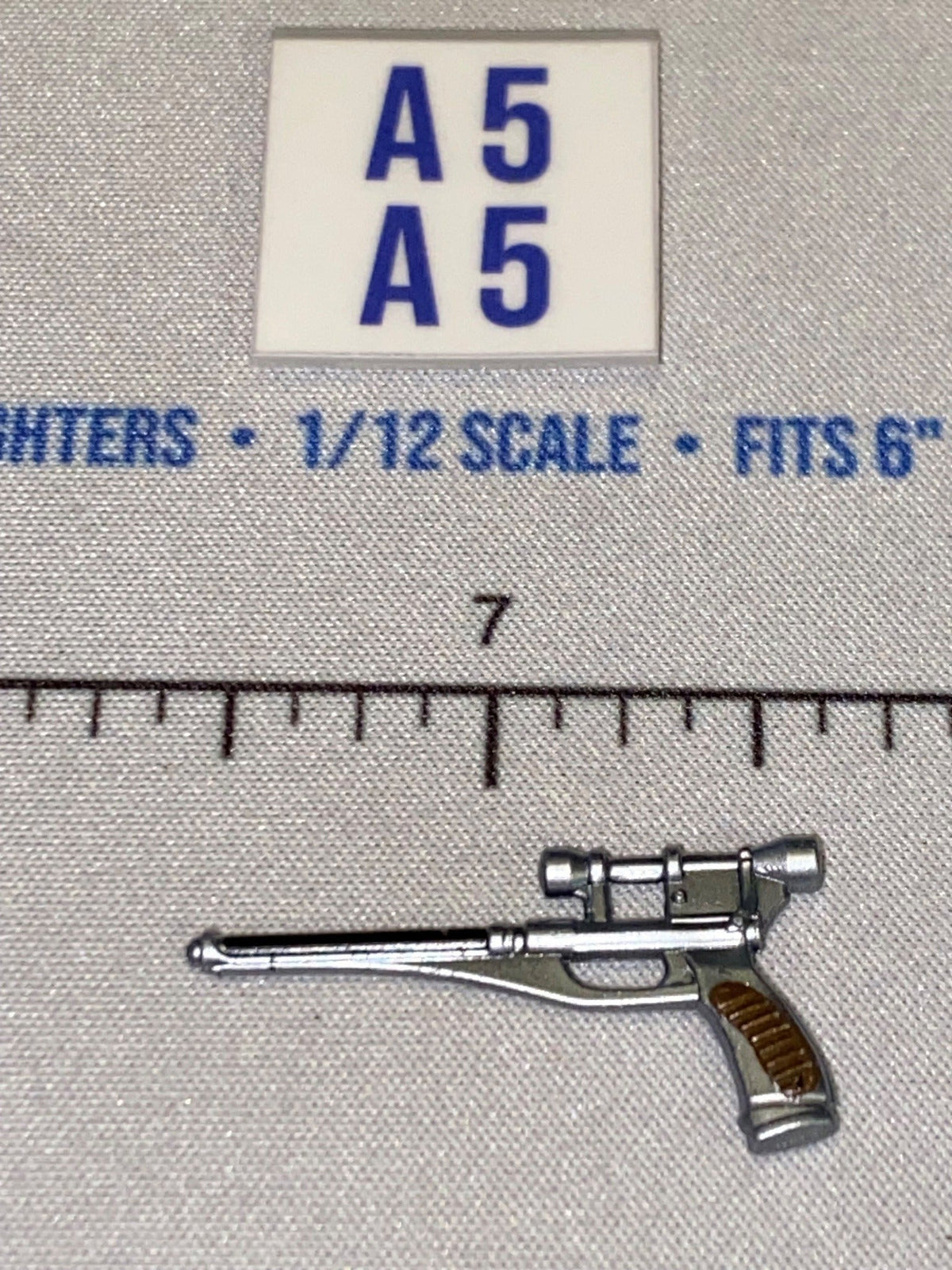 1/12 Scale Star Wars Black Series Science Fiction Blaster Pistol - Silver