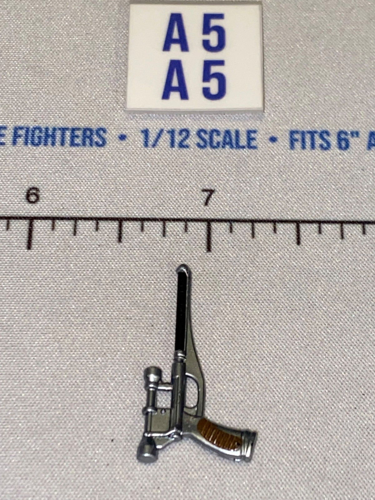 1/12 Scale Star Wars Black Series Science Fiction Blaster Pistol - Silver