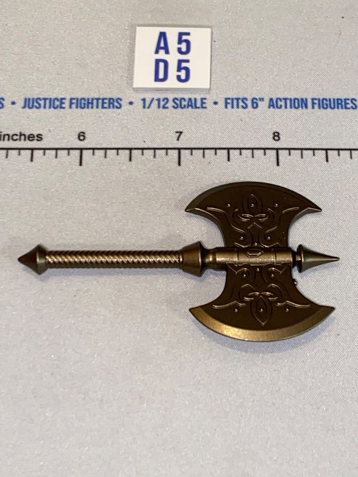 1/12 Scale Medieval Fantasy Double-Headed Battle Axe - Four Horsemen - Mythic Legions