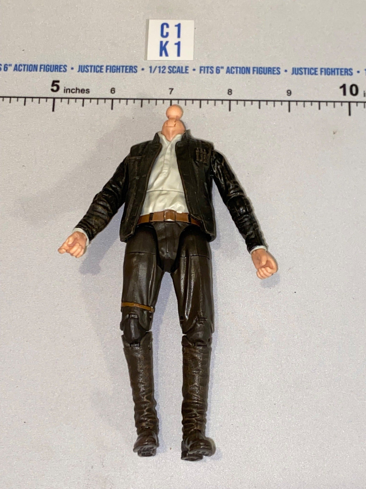 1/12 Scale Han Solo Male Figure Body - Headless - Star Wars Black Series
