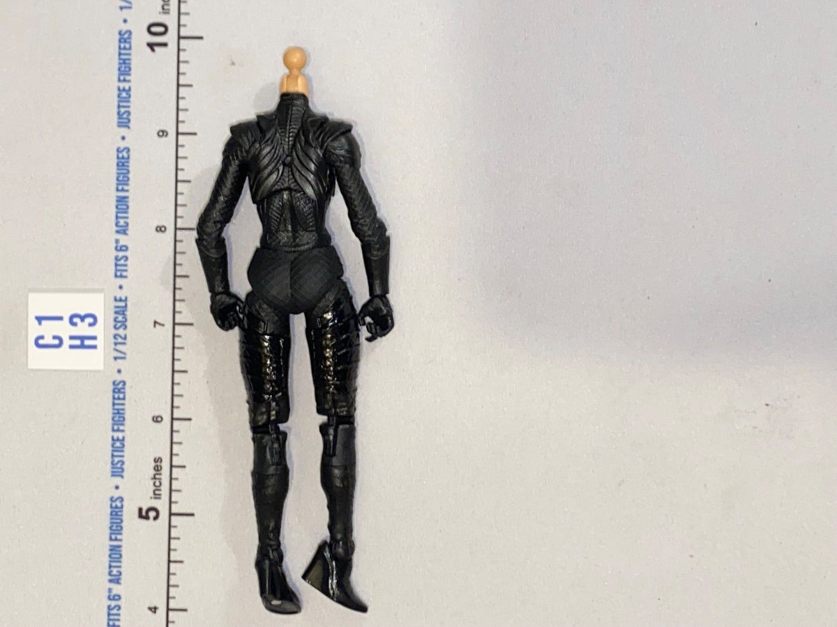 1/12 Scale GI Joe Classified Female Figure Body in Black Tactical Suit - Headless