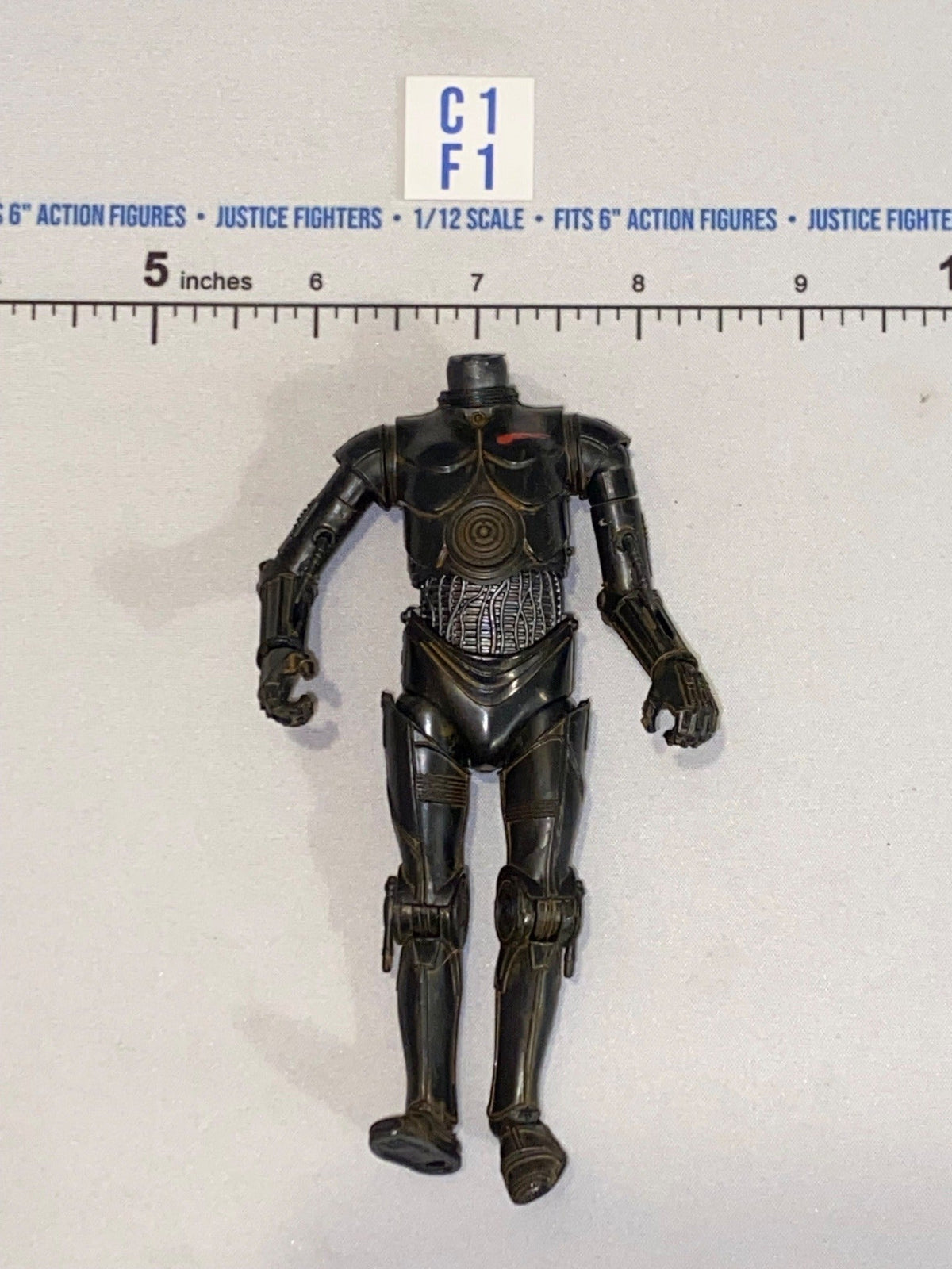 1/12 Scale Star Wars Protocol Droid Headless Figure Body - Star Wars Black Series