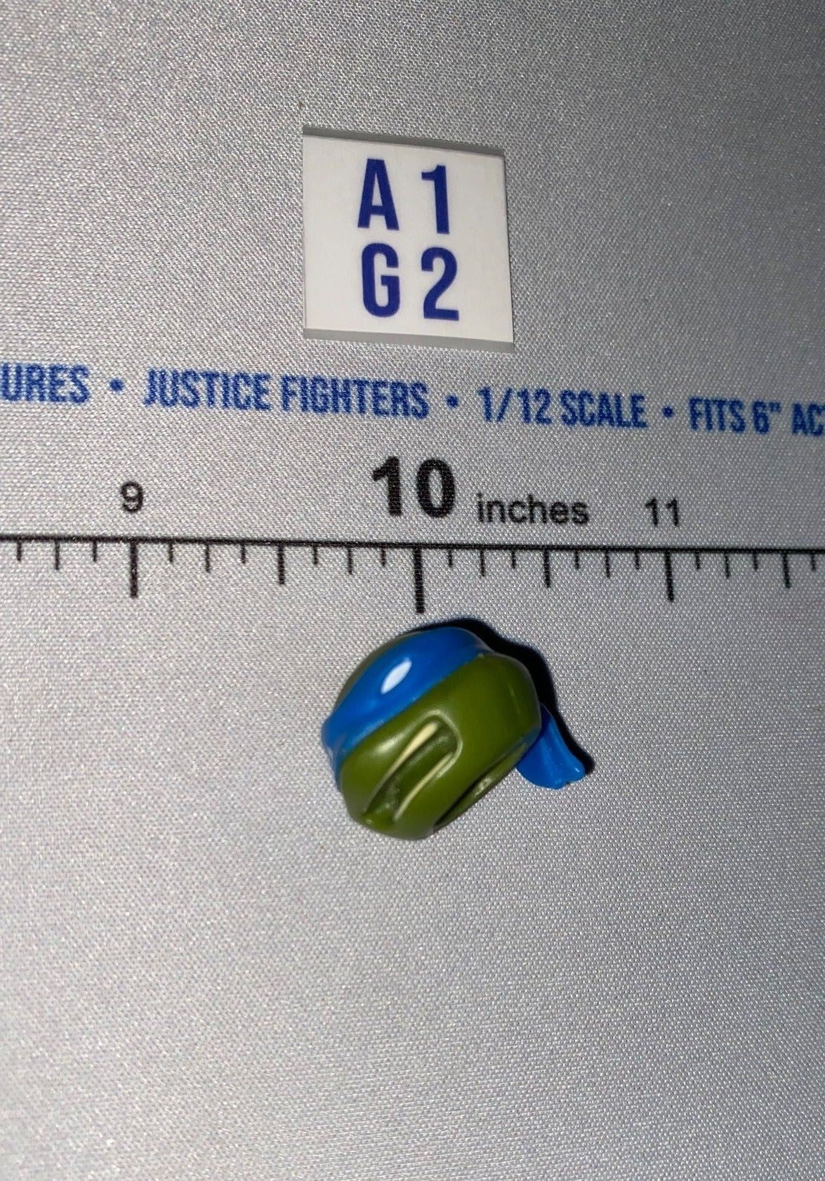 1/12 Scale Leonardo Teenage Mutant Ninja Turtles Male Head Sculpt - Neca