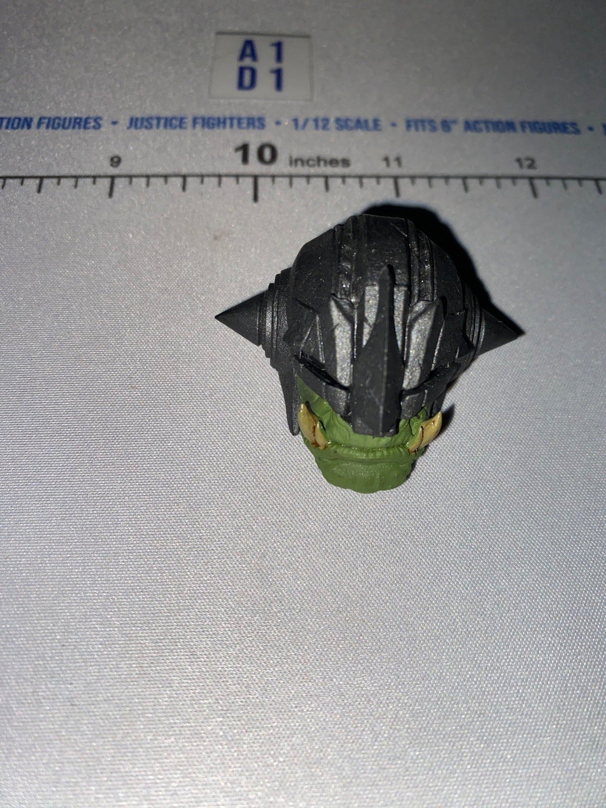 1/12 Scale Four Horsemen - Mythic Legions Fantasy Armored Goblin Head Sculpt with Helmet and Tusks