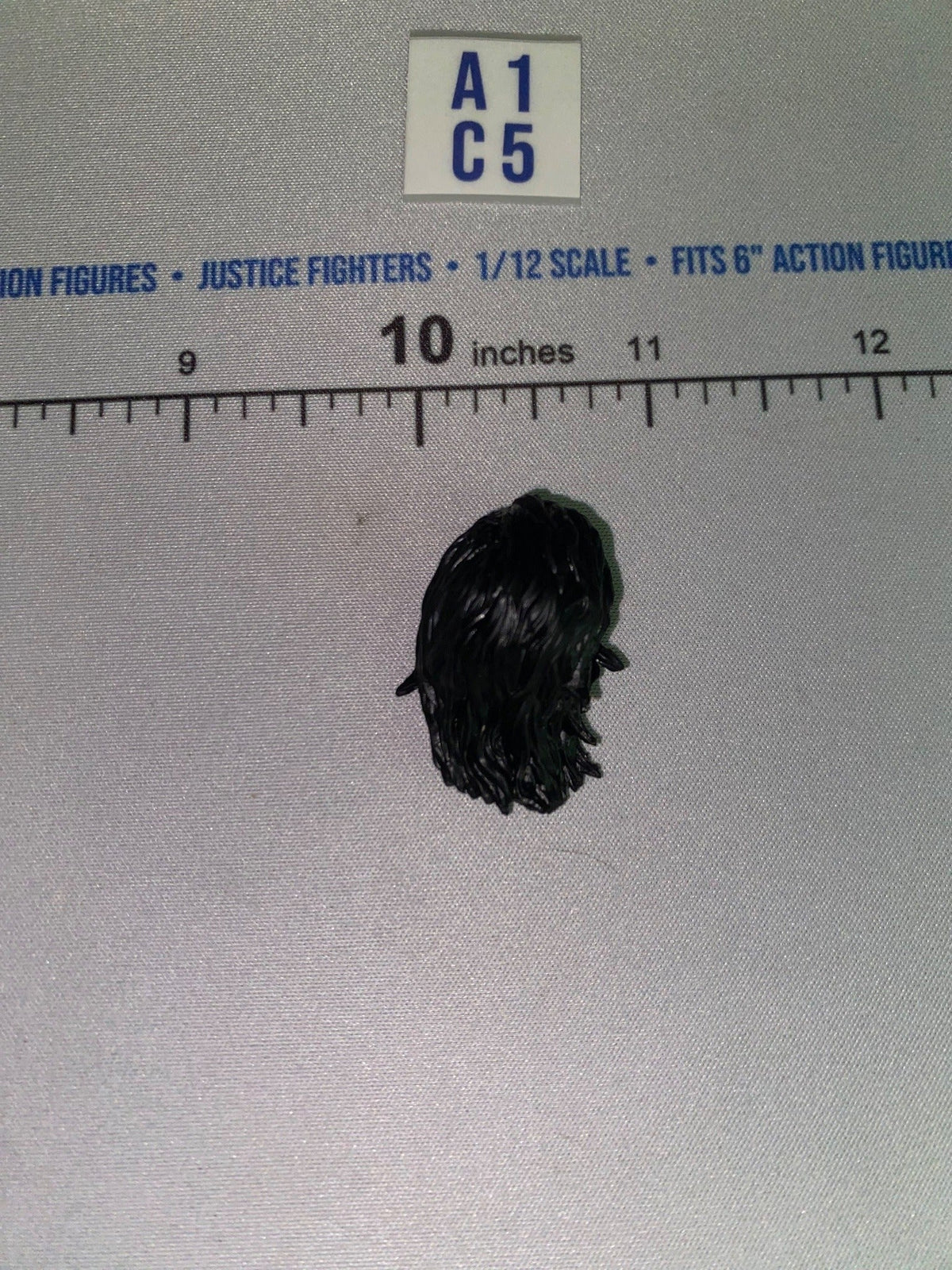 1/12 Scale Long Black Hair for Head Sculpt - GI Joe Classified
