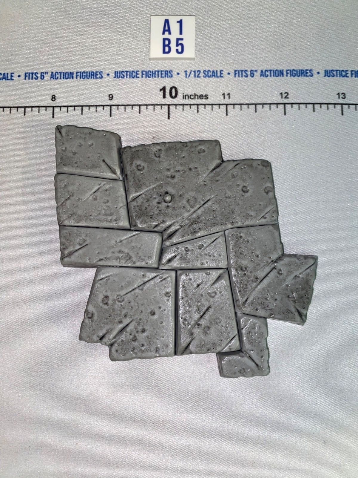 1/12 Scale Medieval Fantasy Stone Floor Tile Figure Stand