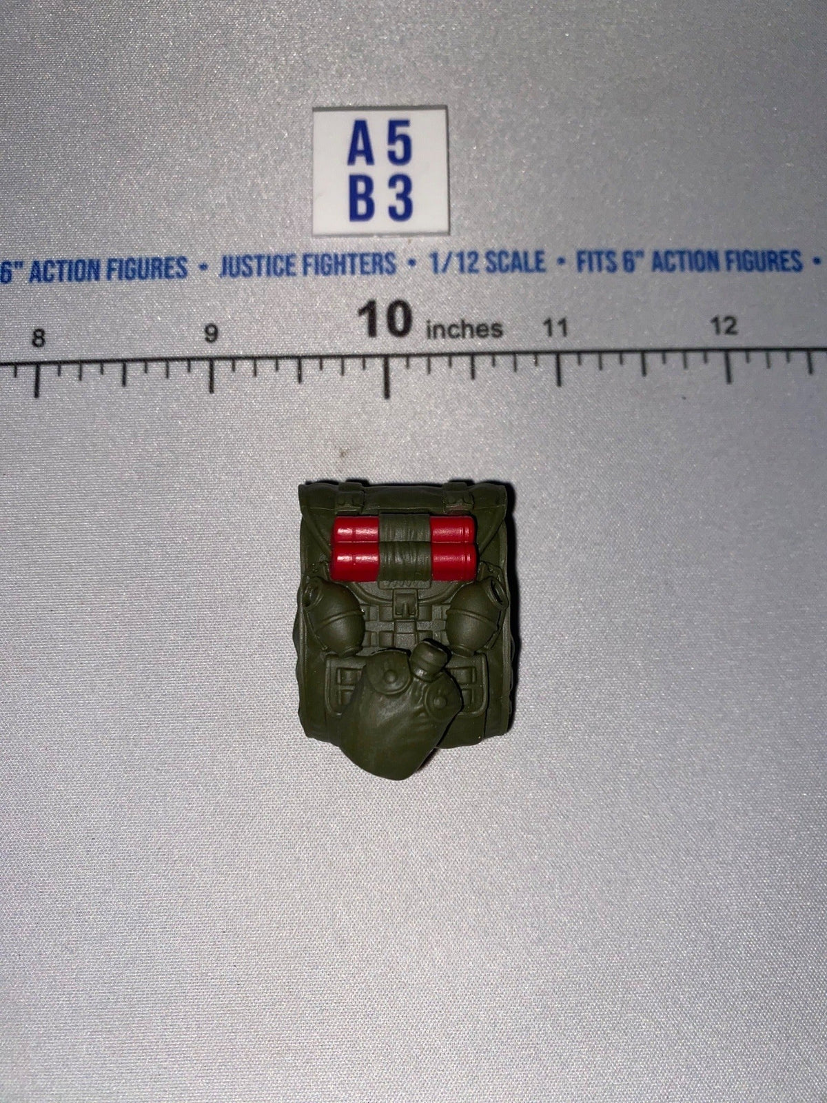 1/12 Scale GI Joe Classified Modern Era Olive Drab Tactical Backpack with Rockets