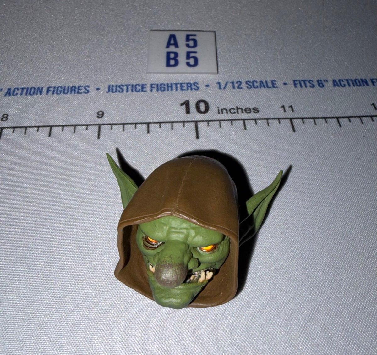 1/12 Scale Fantasy Goblin Male Head Sculpt with Hood - Four Horsemen - Mythic Legions