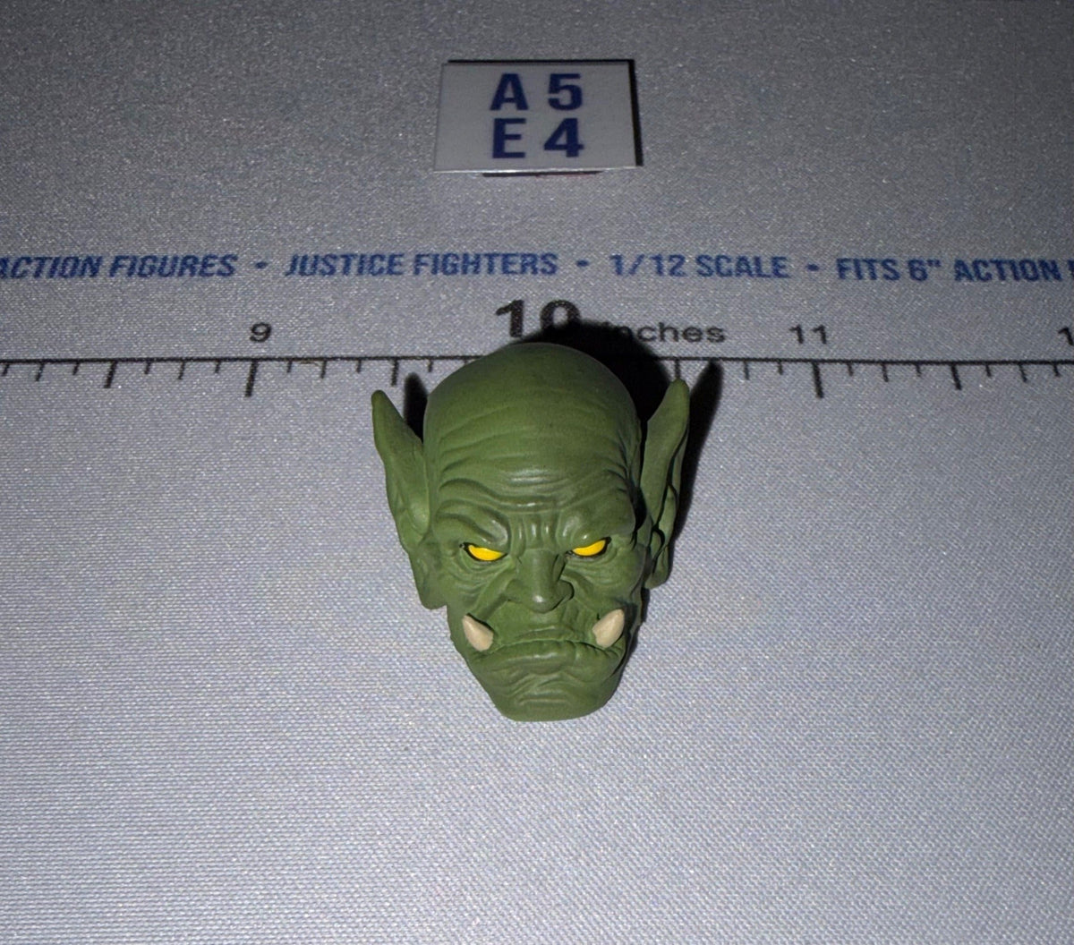 1/12 Scale Four Horsemen - Mythic Legions Fantasy Orc Male Head Sculpt with Tusks