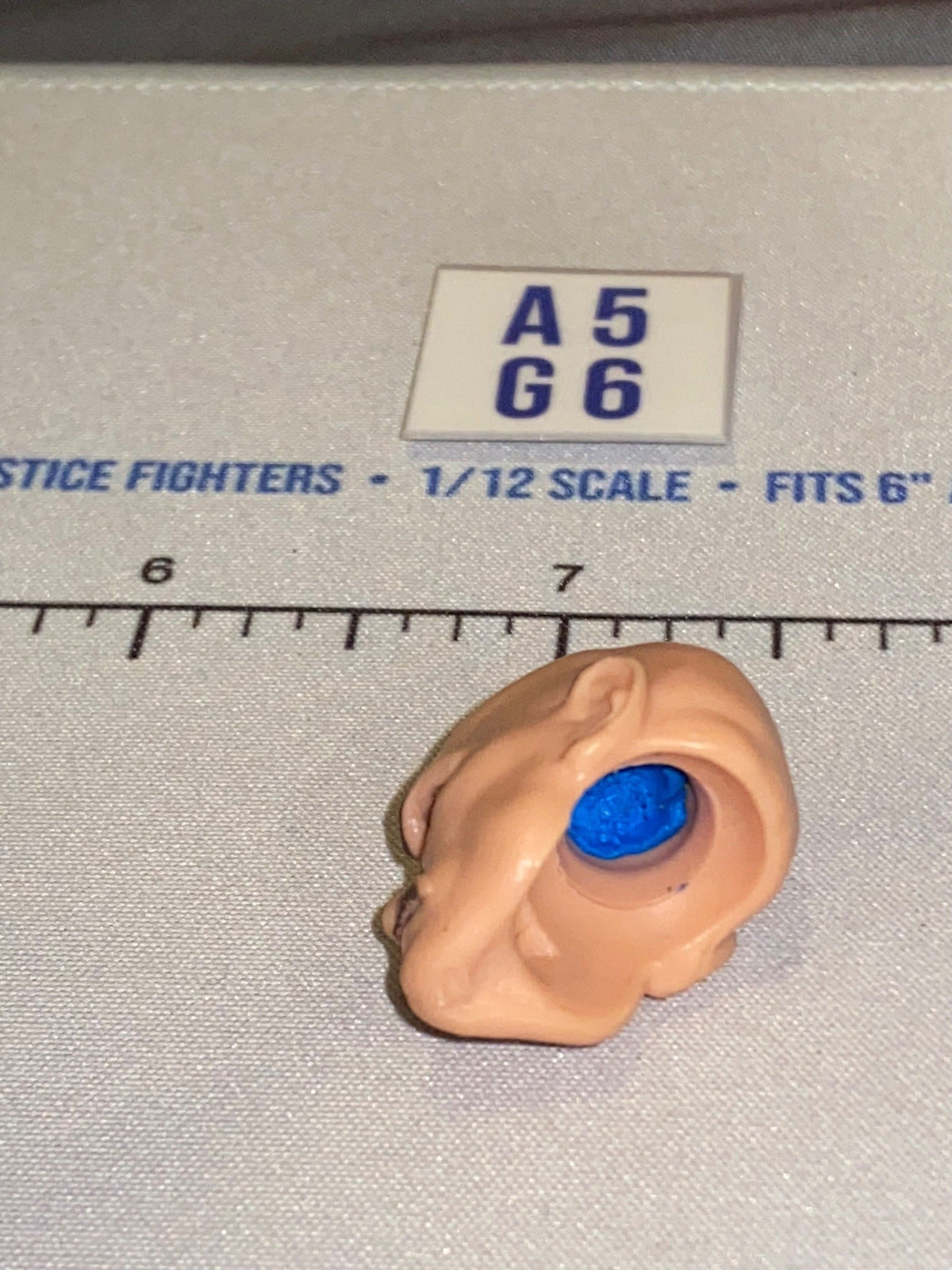 1/12 Scale Male Head Sculpt Bald with Mustache - Valaverse