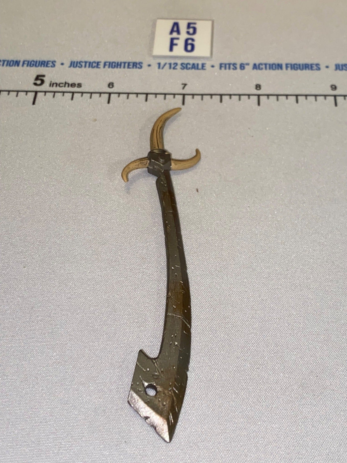 1/12 Scale Medieval Fantasy Curved Blade Goblin Sword - Four Horsemen - Mythic Legions