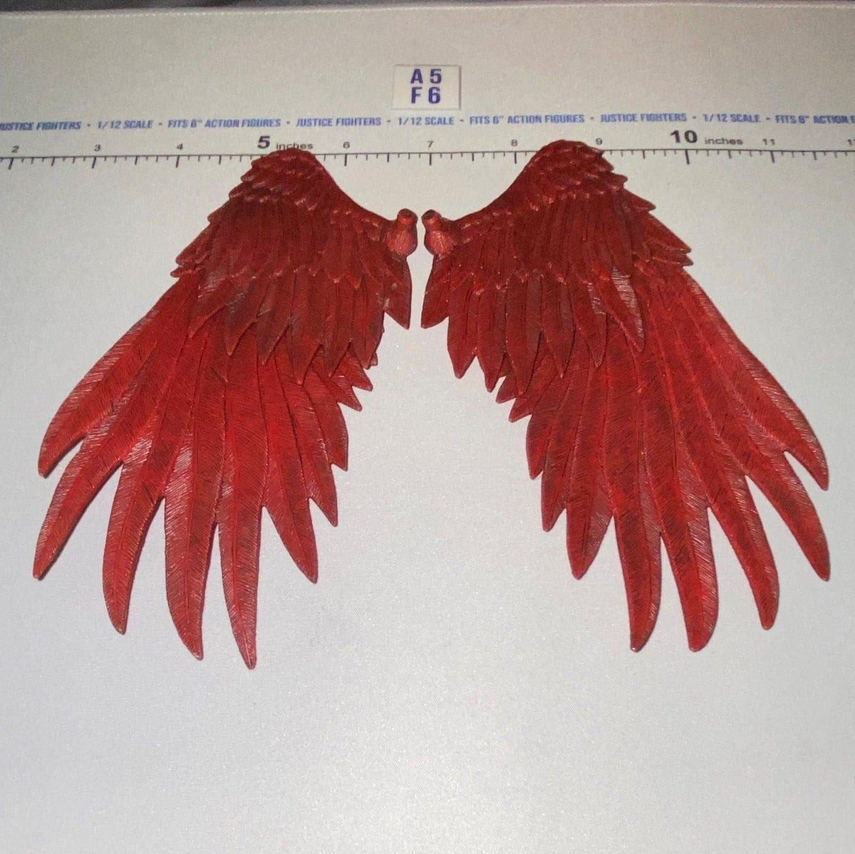 1/12 Scale Fantasy Angel Wings Set (Red) - Four Horsemen - Mythic Legions