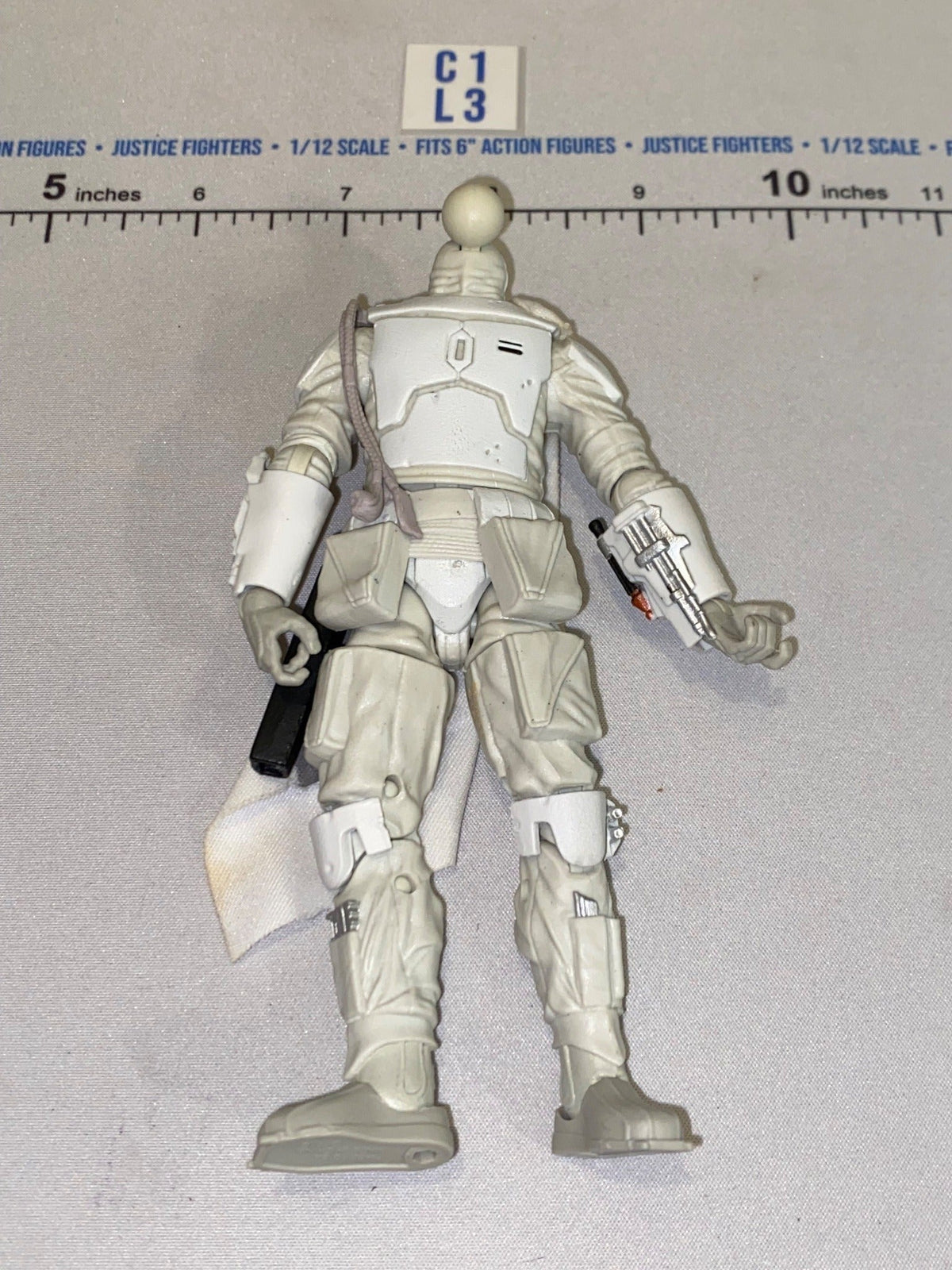1/12 Scale Star Wars Black Series Boba Fett Mandalorian White Armor Figure