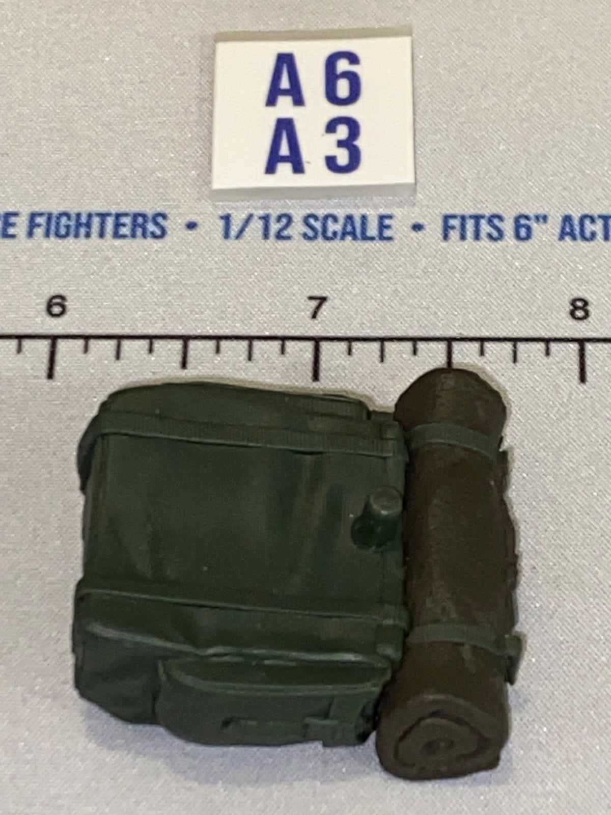 1/12 Scale Modern Military Large Field Pack with Bedroll - GI Joe Classified
