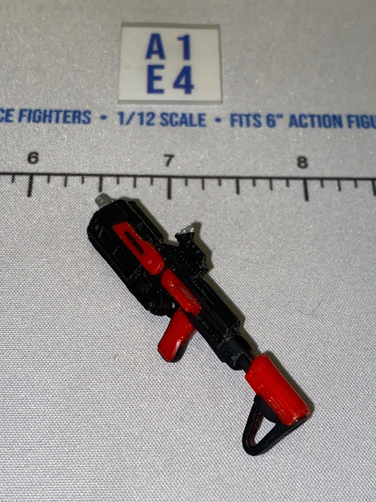 1/12 Scale First Order Blaster Rifle - Star Wars Black Series - Red Accents