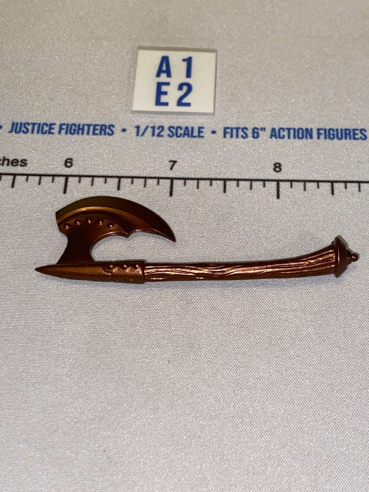 1/12 Scale Medieval Fantasy Battle Axe, Copper Color - Four Horsemen - Mythic Legions