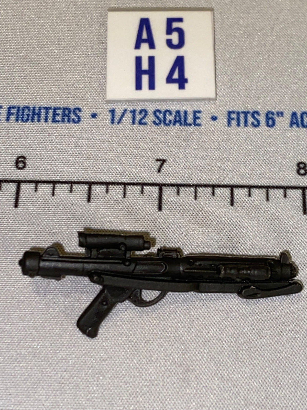 1/12 Scale Star Wars Imperial Blaster Rifle - Matte Black - Star Wars Black Series
