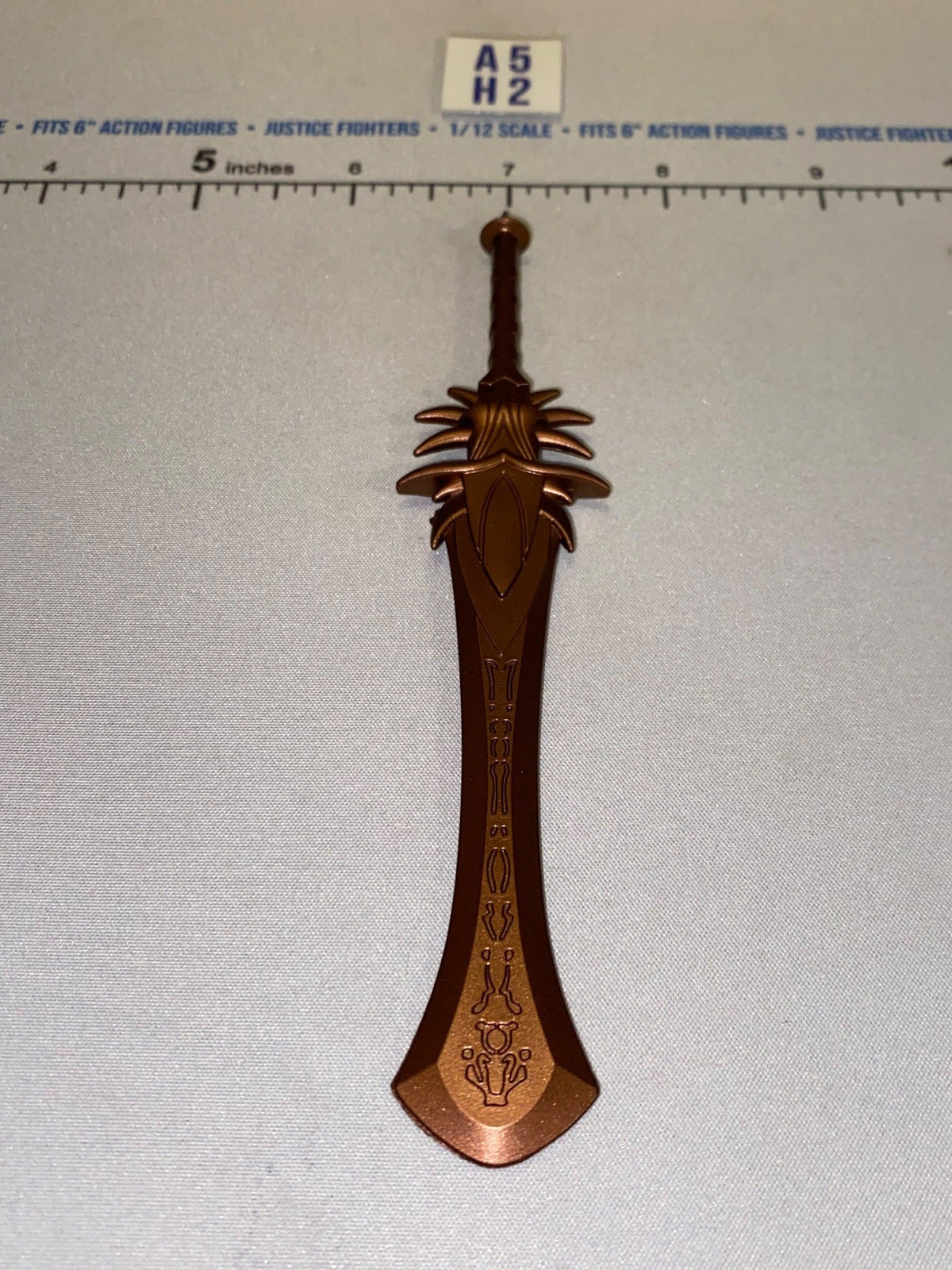 1/12 Scale Medieval Fantasy Broad Sword with Blade Engraving - Four Horsemen - Mythic Legions