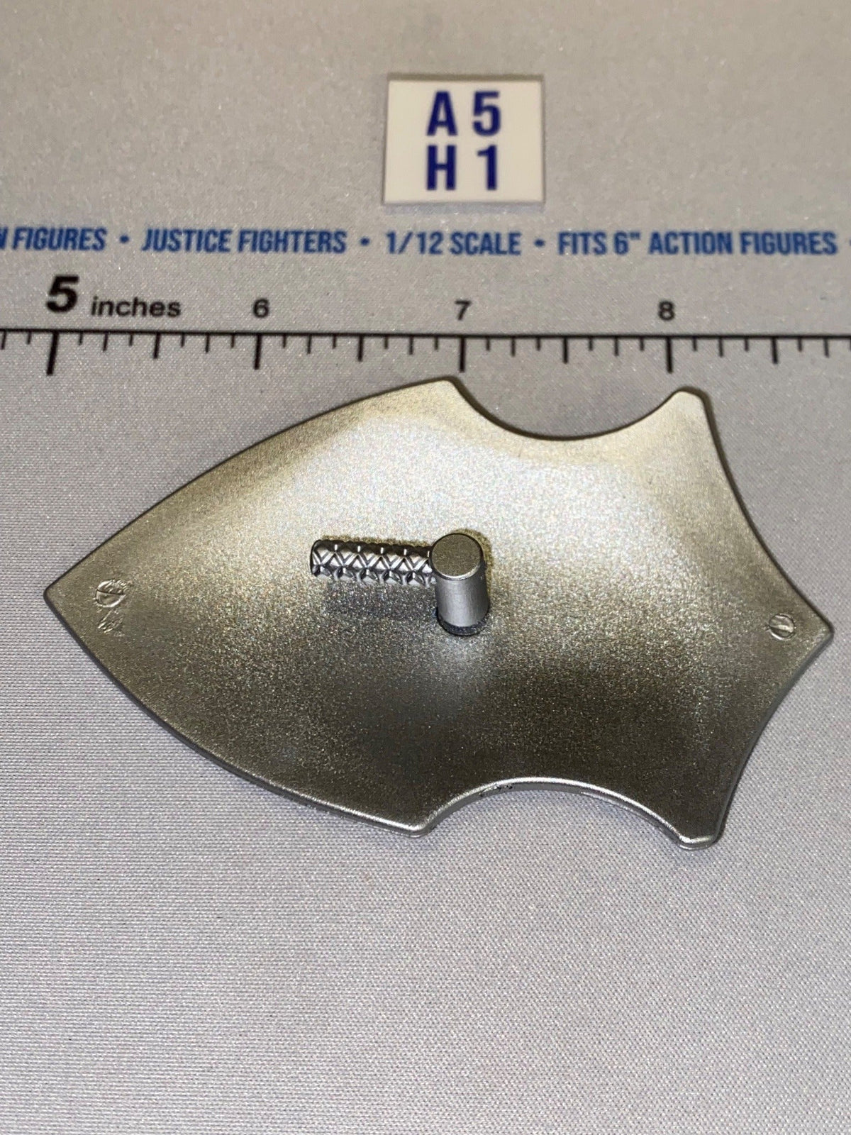 1/12 Scale Medieval Crusader Shield - Four Horsemen - Mythic Legions - White with Black Cross
