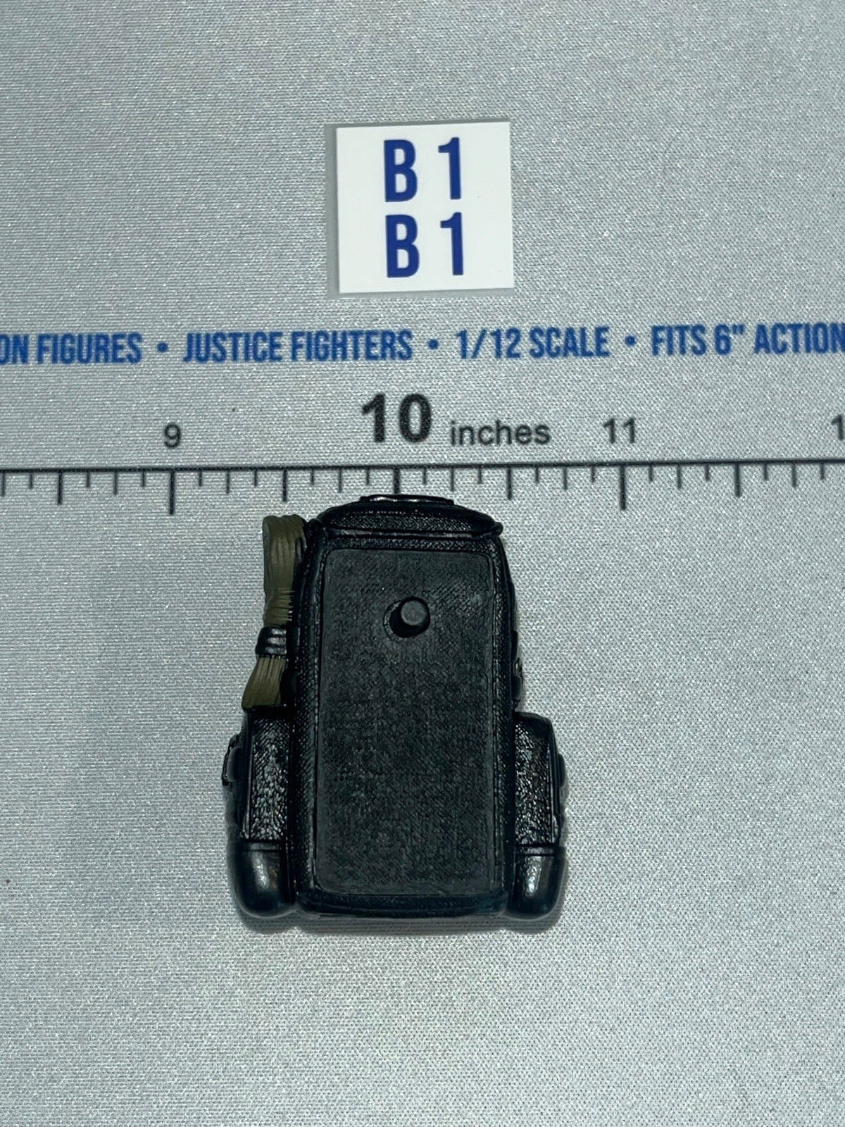1/12 Scale Modern Era Military Tactical Backpack Black - Valaverse