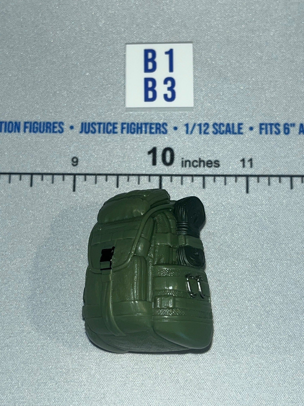 1/12 Scale Modern Era Military Backpack Green - Valaverse - Olive Drab