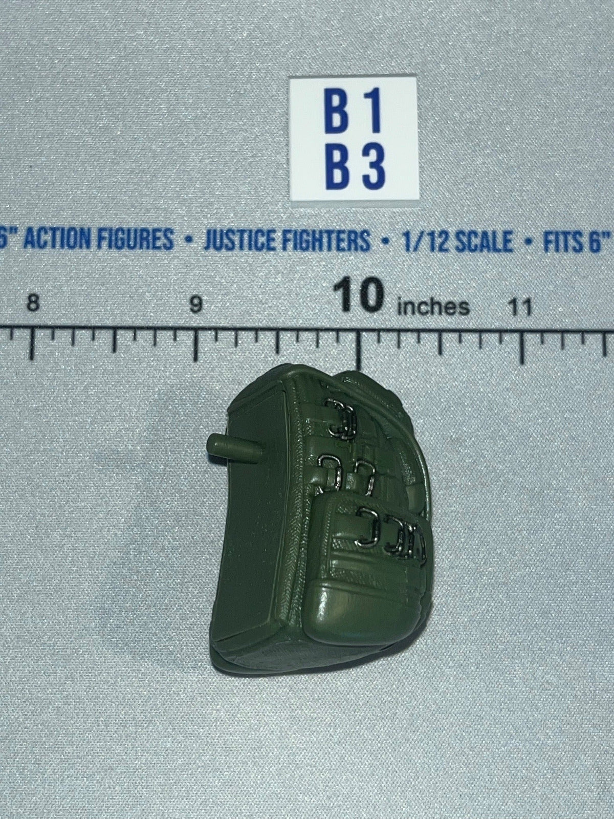 1/12 Scale Modern Era Military Backpack Green - Valaverse - Olive Drab