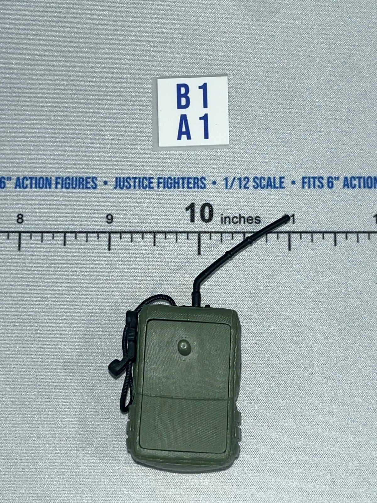 1/12 Scale Modern Era Olive Drab Walkie Talkie Radio Backpack - Valaverse