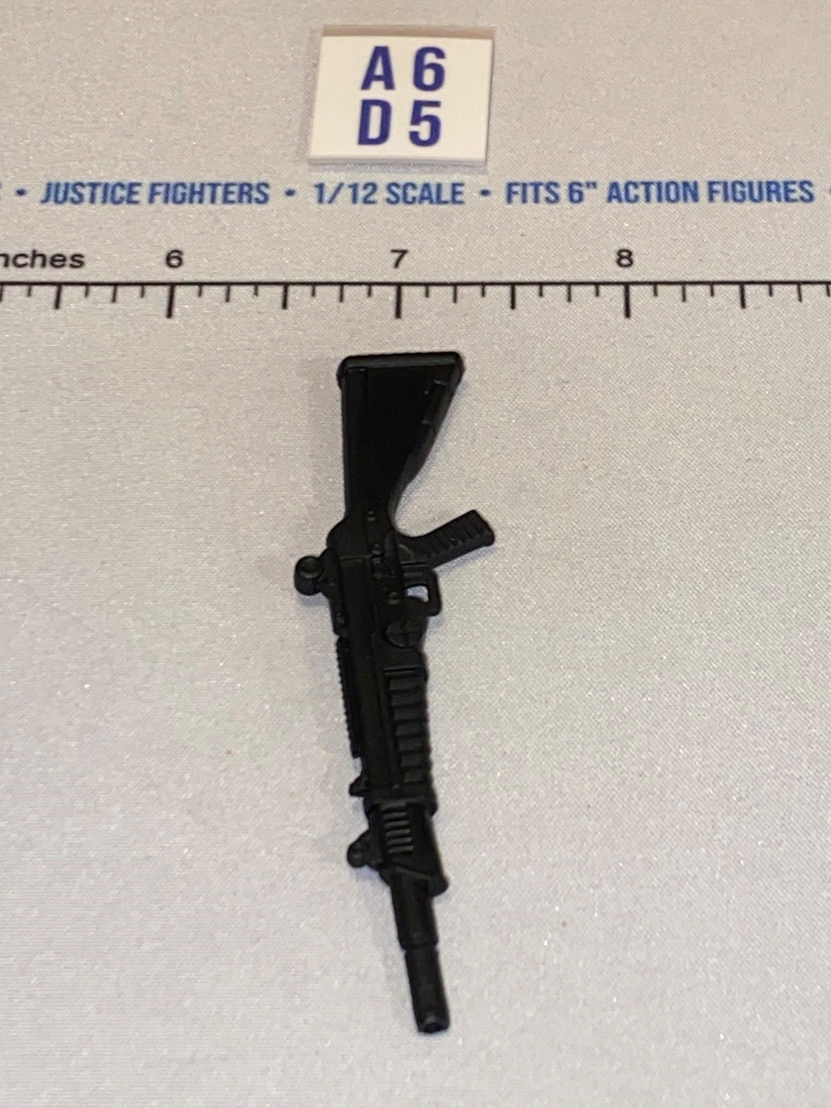 1/12 Scale GI Joe Classified Modern Era Assault Rifle with Handguard and Fixed Stock - Black