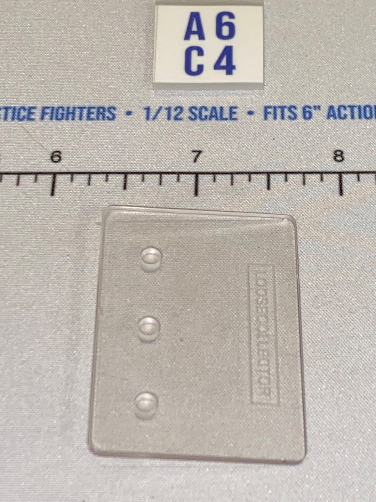 1/12 Scale Figure Display Stand - Clear with Peg Holes