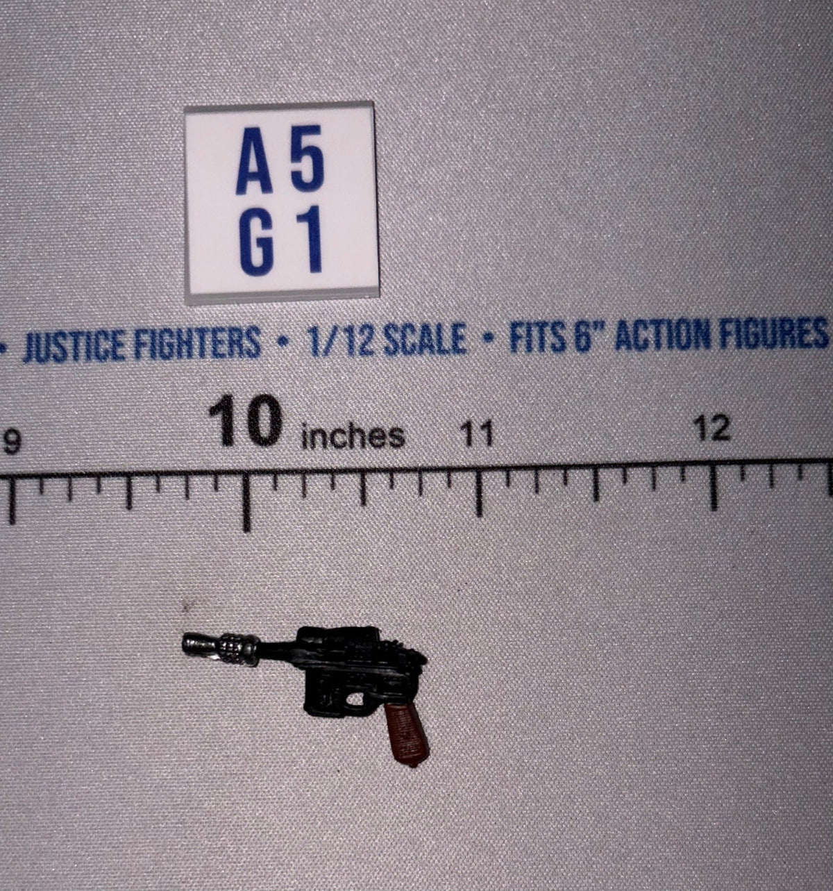 1/12 Scale Blaster Pistol - Star Wars Black Series - Dark Gray with Brown Grip