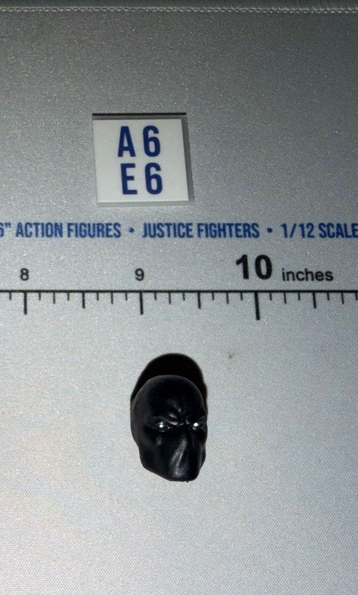 1/12 Scale Male Head Sculpt - Black Masked