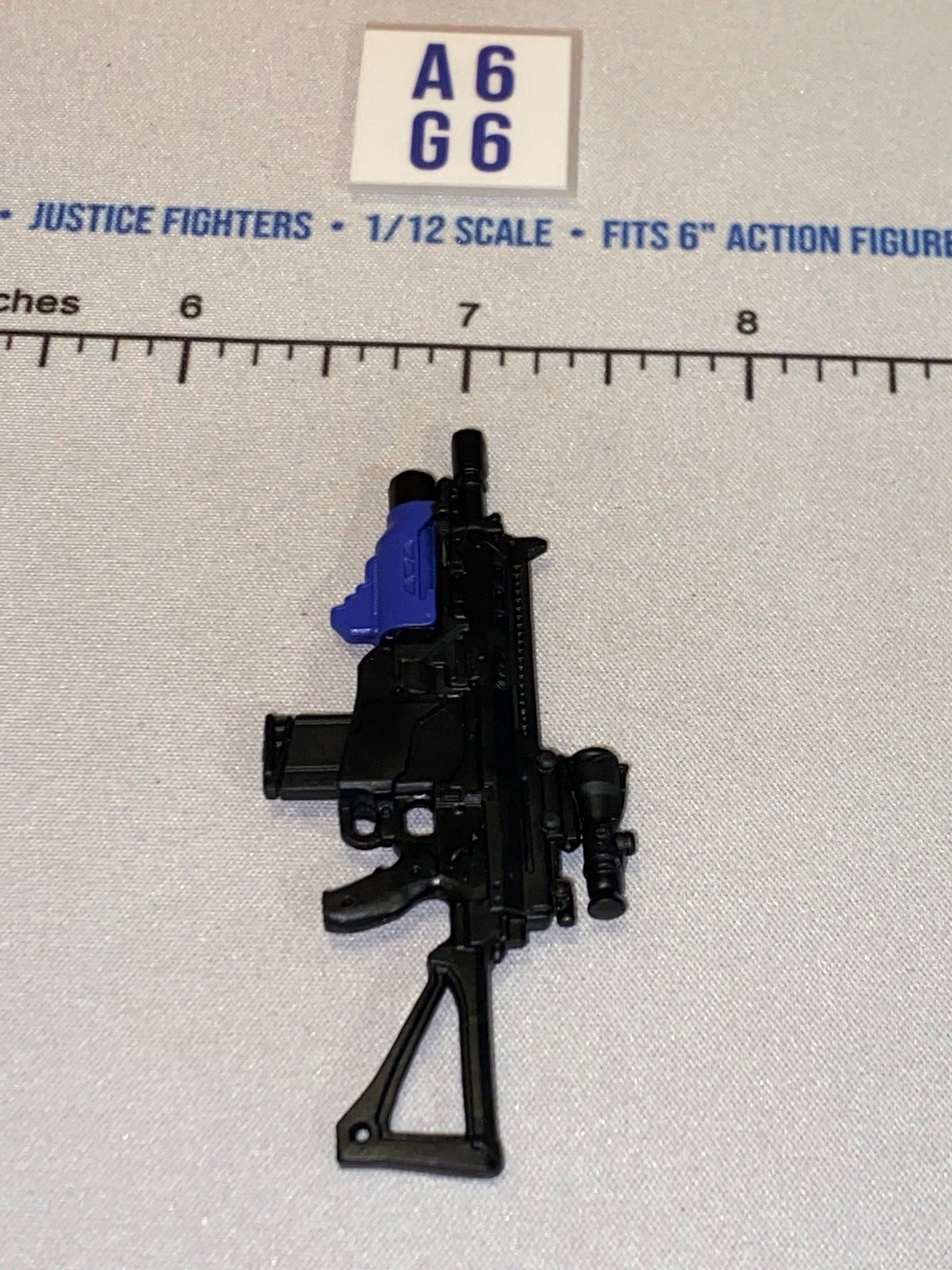 1/12 Scale GI Joe Classified Modern Era Assault Rifle with Scope and Grenade Launcher - Black