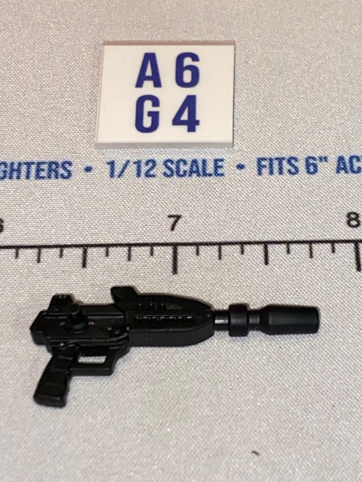 1/12 Scale Science Fiction Blaster Rifle with Suppressor - GI Joe Classified